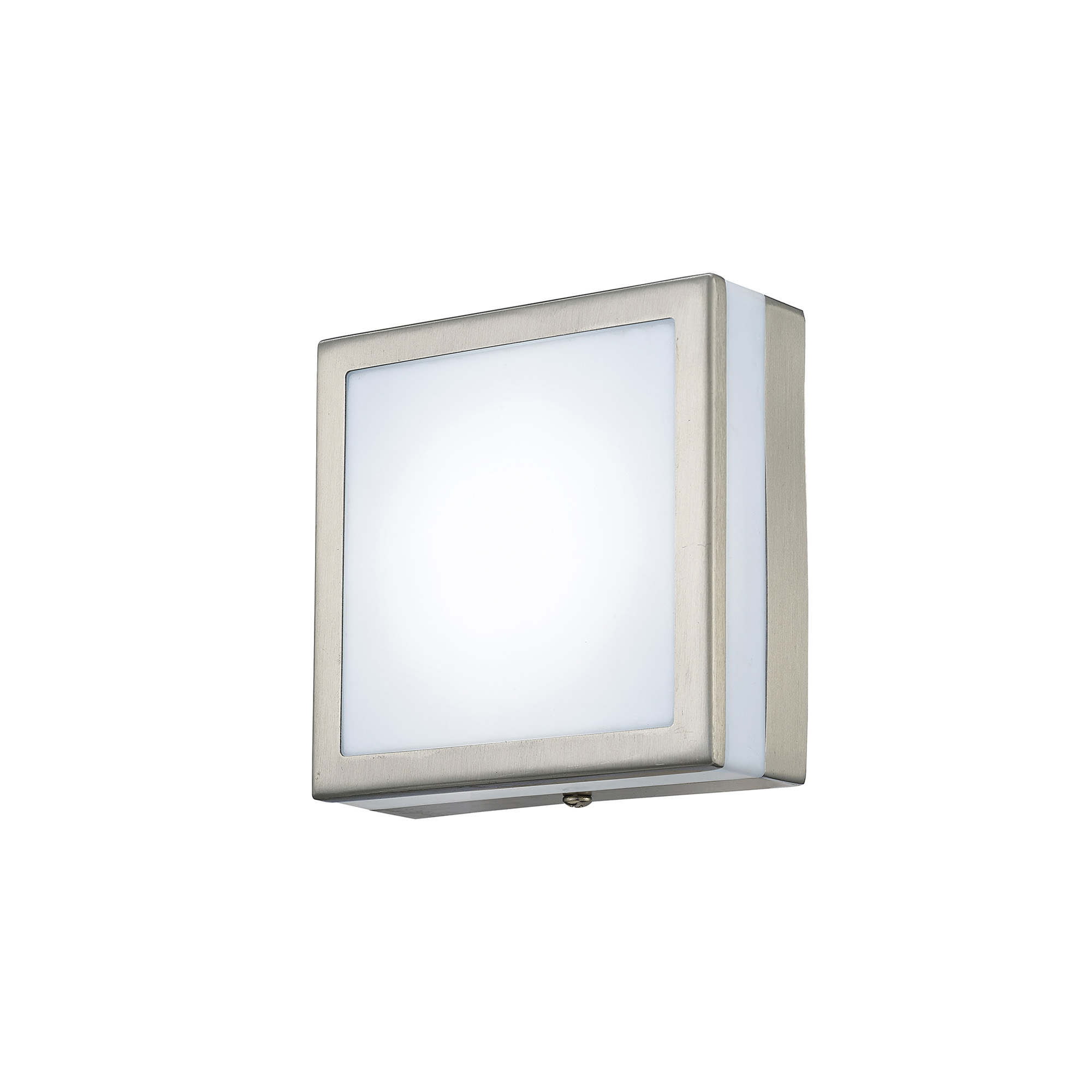 D0083  Aldo IP44 2.4W LED Square Wall Lamp; Louvre Design Stainless Steel